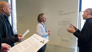 From left Tim Mote, Roger Dennis and Bruce Curtain from team ARUP-OPUS 2.
